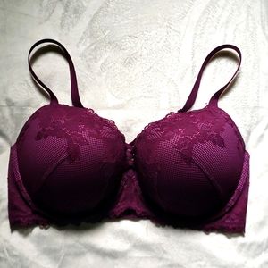 Torrid Curve Push Up Plunge Bra, Purple